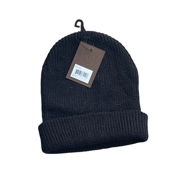 Modena Black Unisex 7304 Knit Beanie One Size - Picture 2 of 8